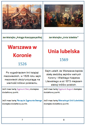 Karta | Gra planszowa Historia Warszawy